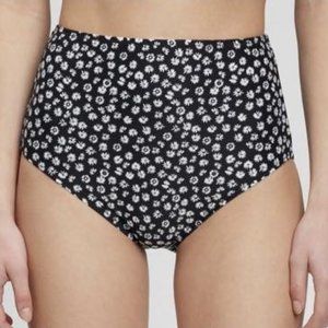 SIZE:S/P GAP BLACK&WHITE DAISY PATTERN BIKINI BOTTOMS